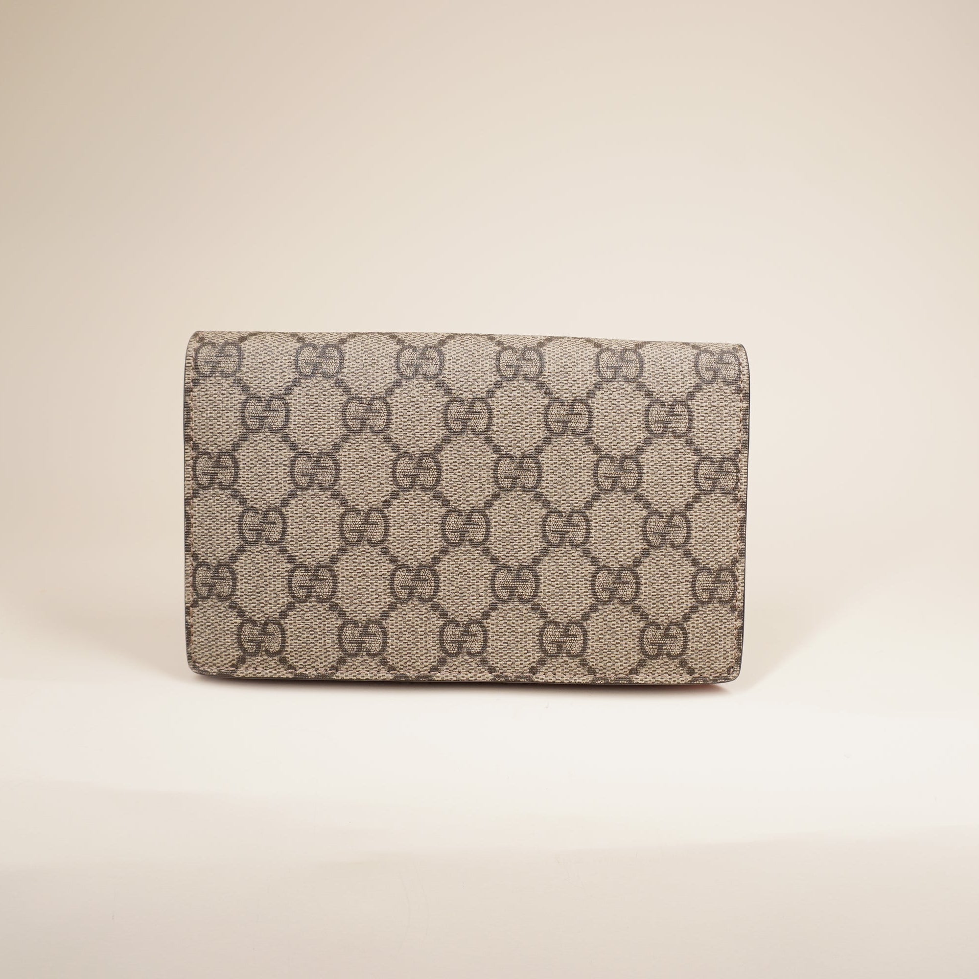 PRE-OWNED GG Supreme Monogram Mini Cherry WOC