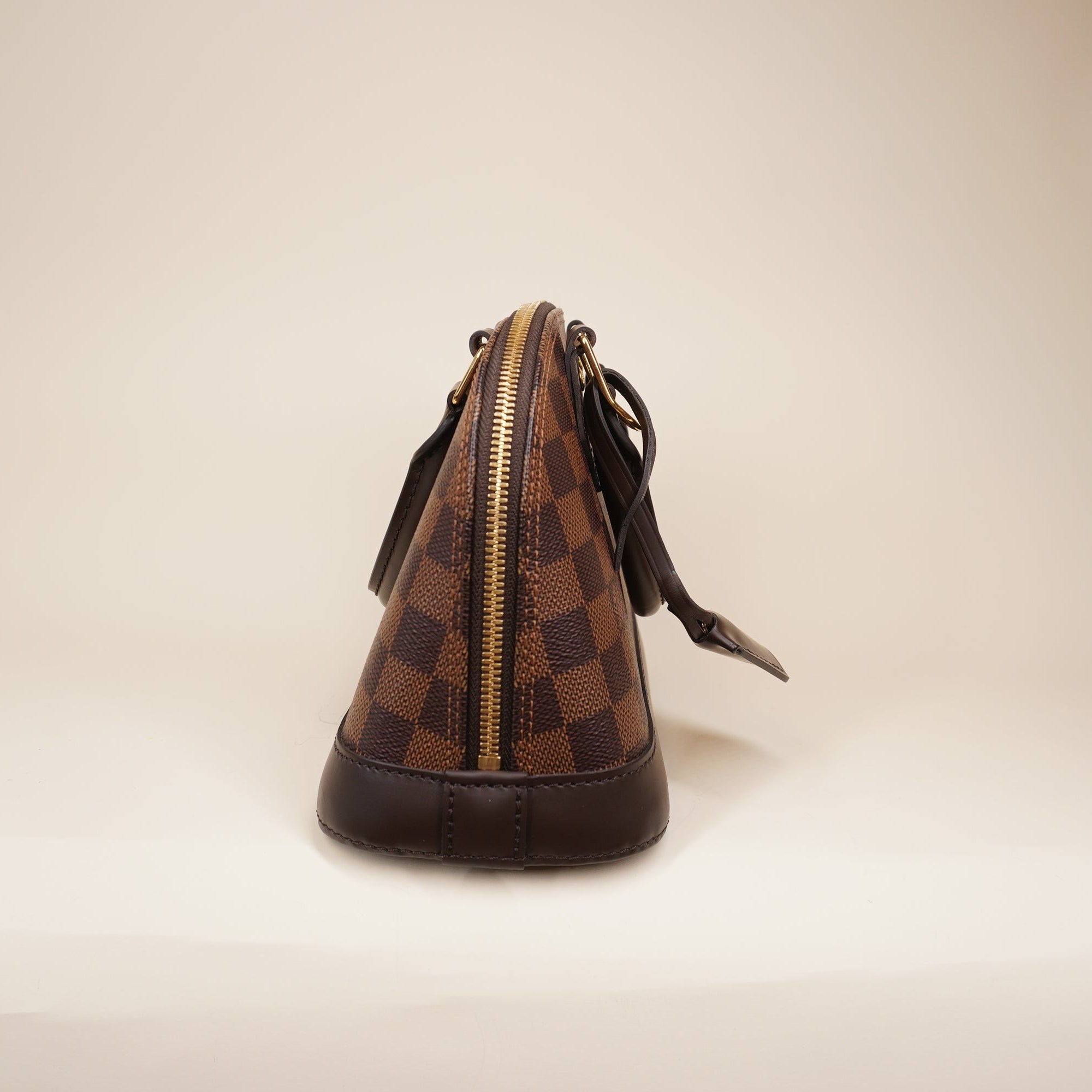 PRE-OWNED LV Alma BB Damier Ebene Coated Canvas Shoulder Bag