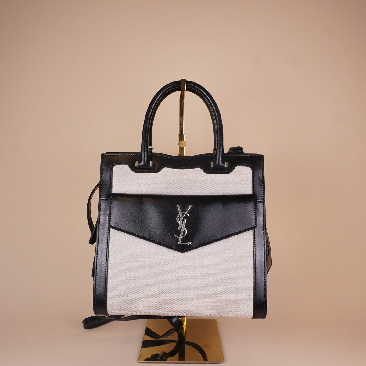 PRE-OWNED Canvas Uptown Tote Small Shoulder Bag