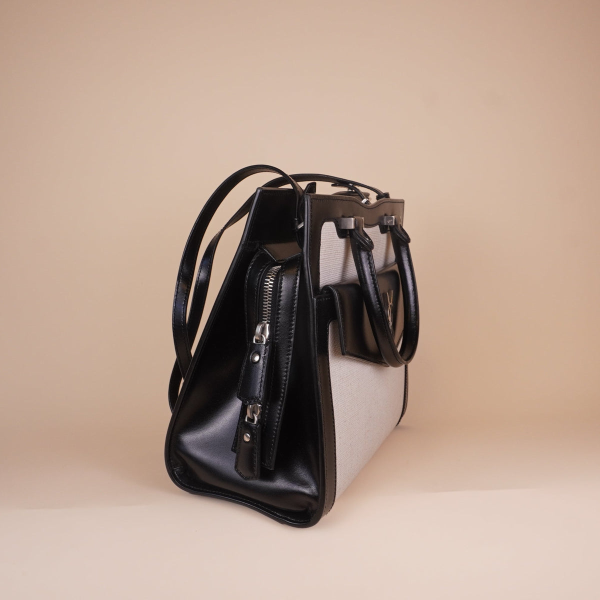 PRE-OWNED Canvas Uptown Tote Small Shoulder Bag
