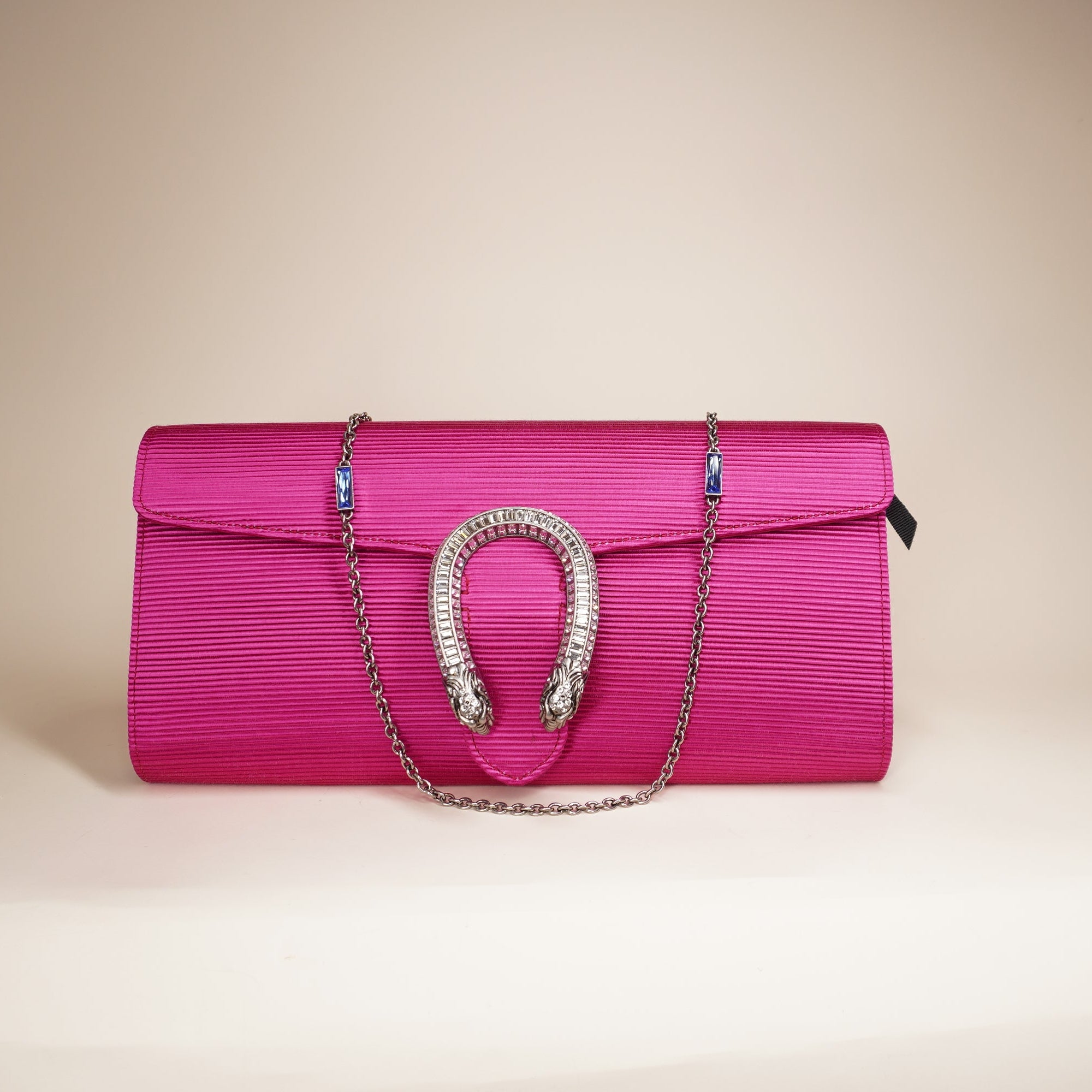 PRE-OWNED Dionysus Small  Fuchsia Satin Shoulder Bag