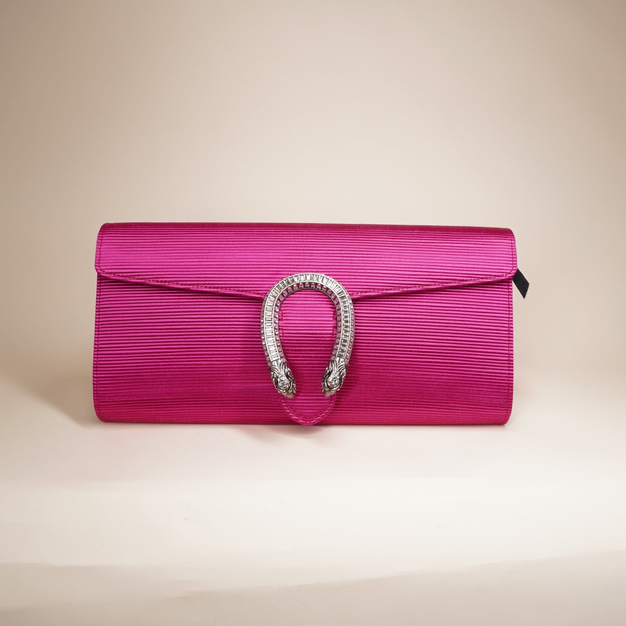 PRE-OWNED Dionysus Small  Fuchsia Satin Shoulder Bag
