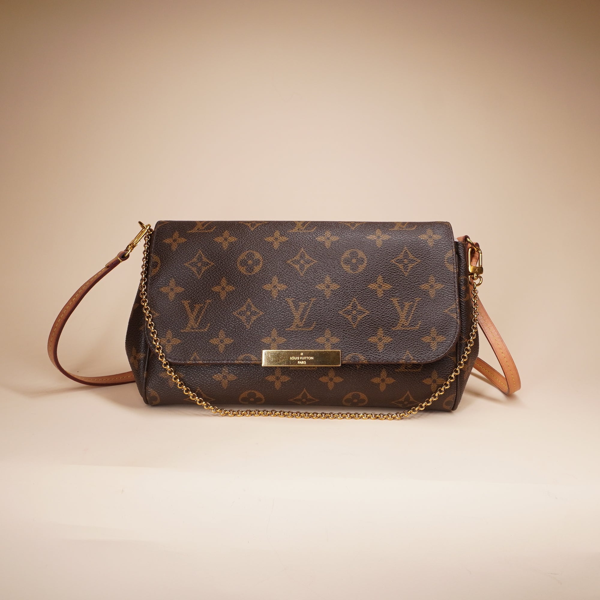PRE-OWNED LV Monogram Favorite MM Crossbody Bag