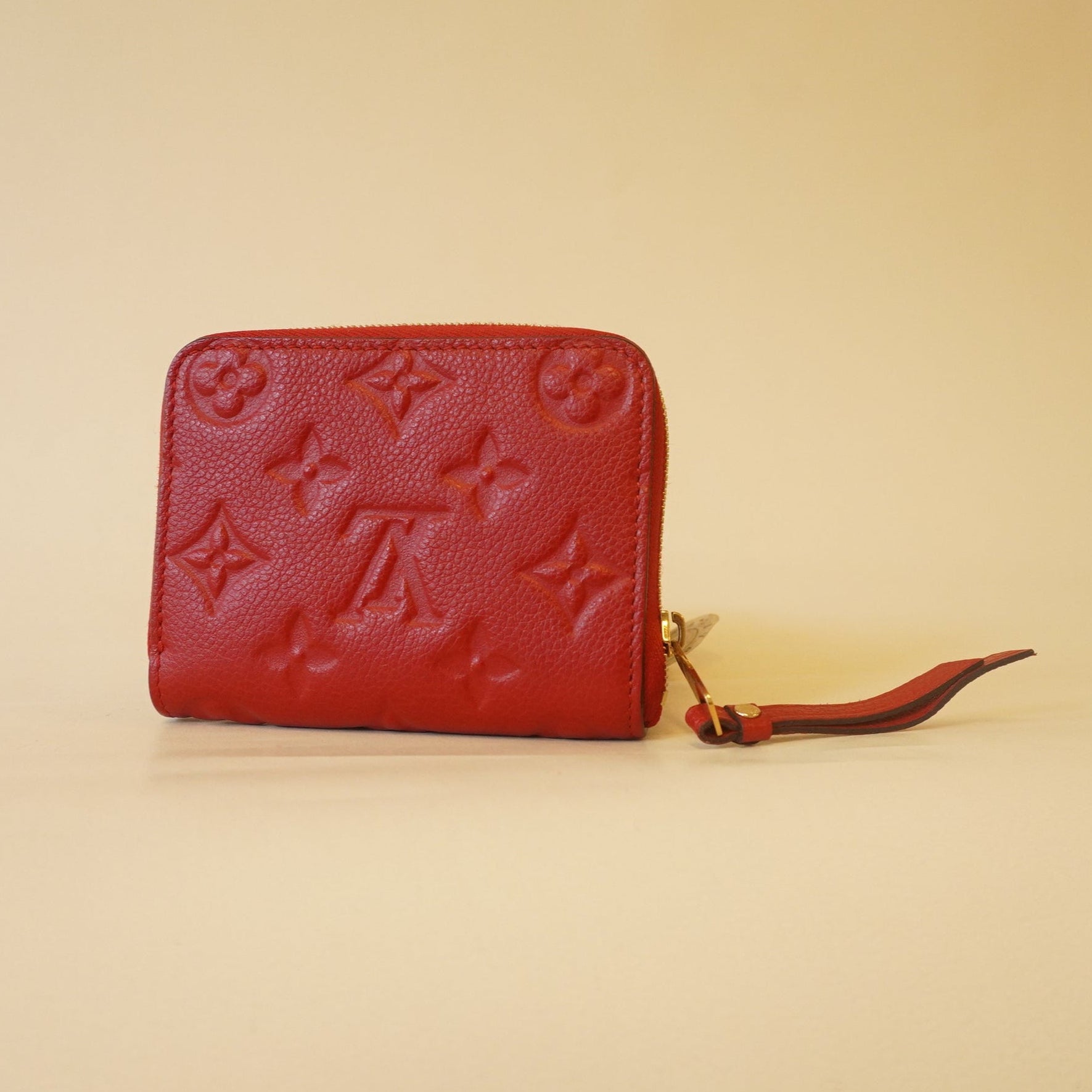 PRE-OWNED Empreinte Zippy Coin Purse Cherry