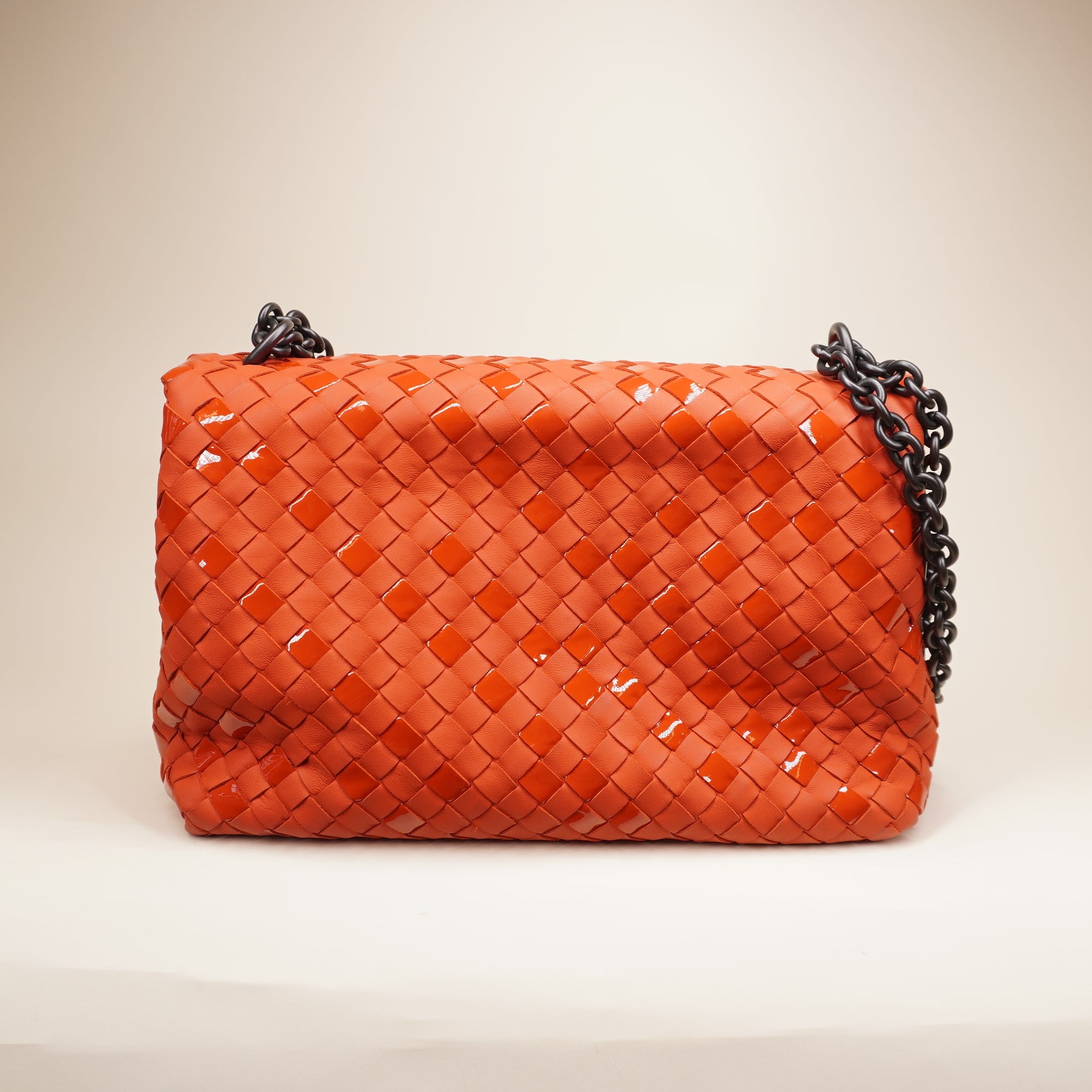 PRE-OWNED Small Nappa Intrecciato Olimpia Shoulder Bag