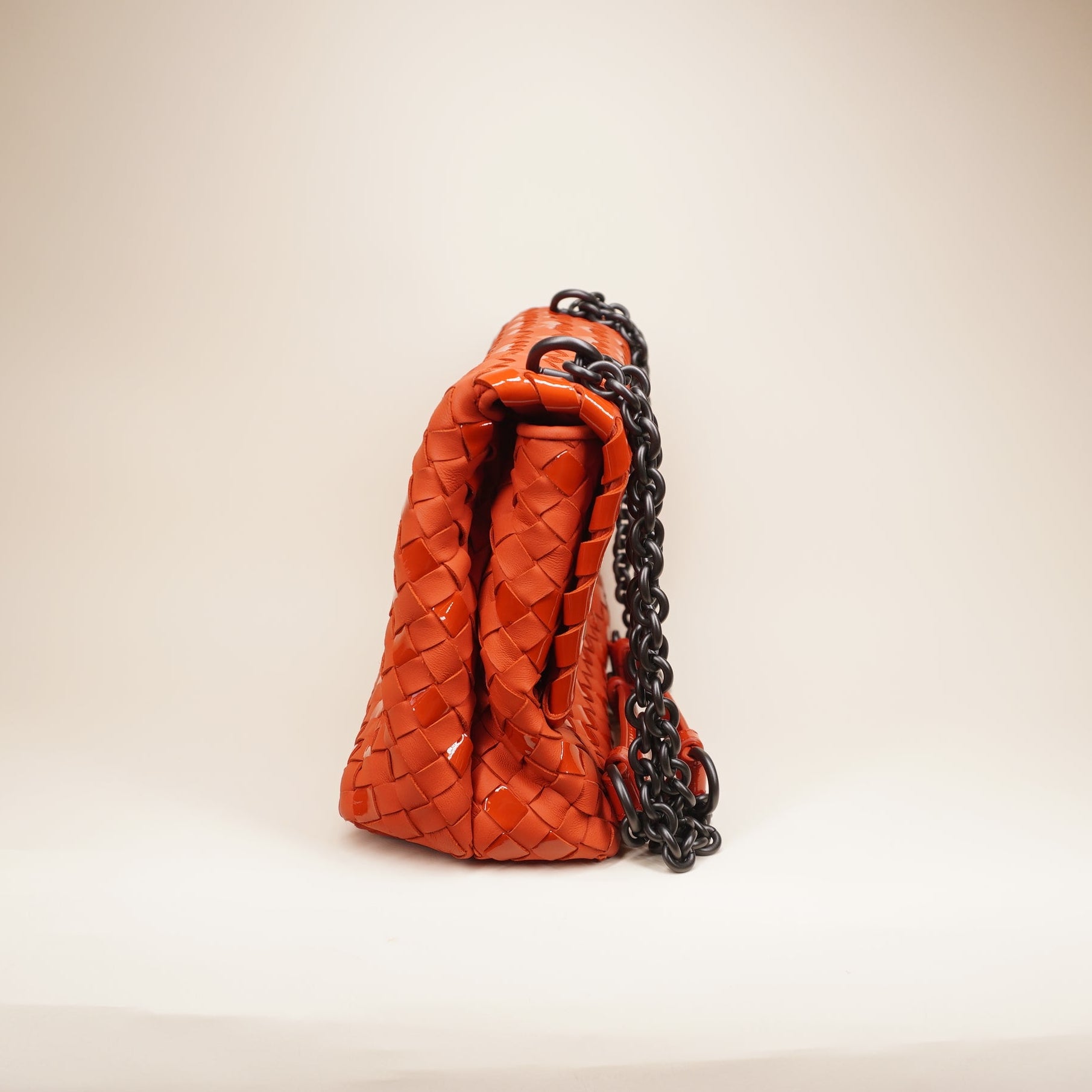 PRE-OWNED Small Nappa Intrecciato Olimpia Shoulder Bag