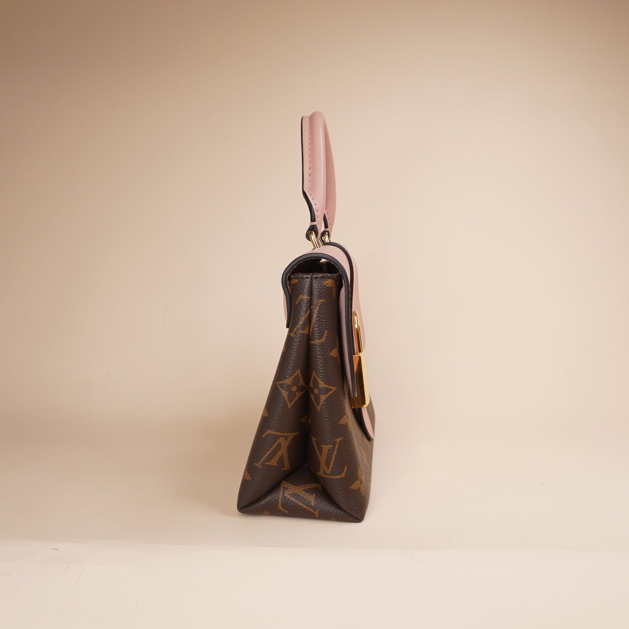 PRE-OWNED LV Monogram Locky BB Rose Poudre Shoulder Bag