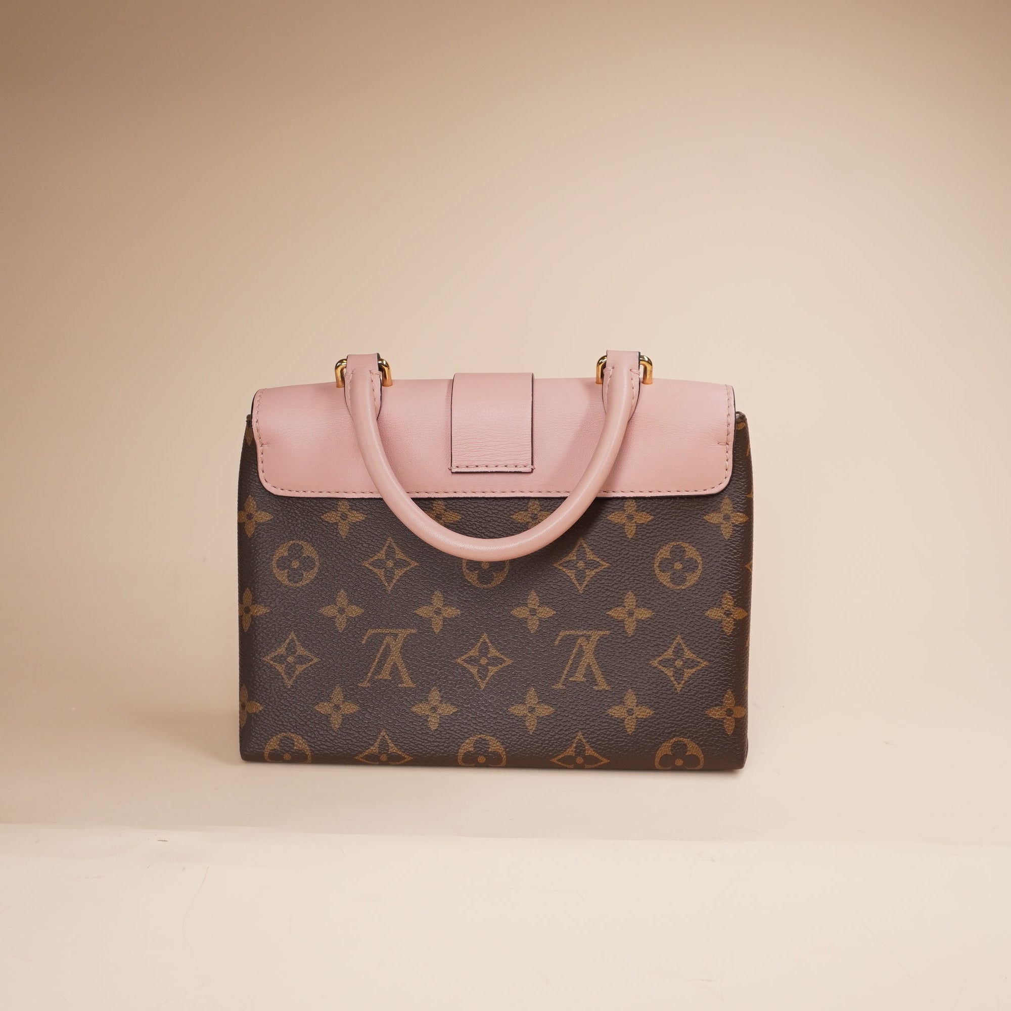 PRE-OWNED LV Monogram Locky BB Rose Poudre Shoulder Bag