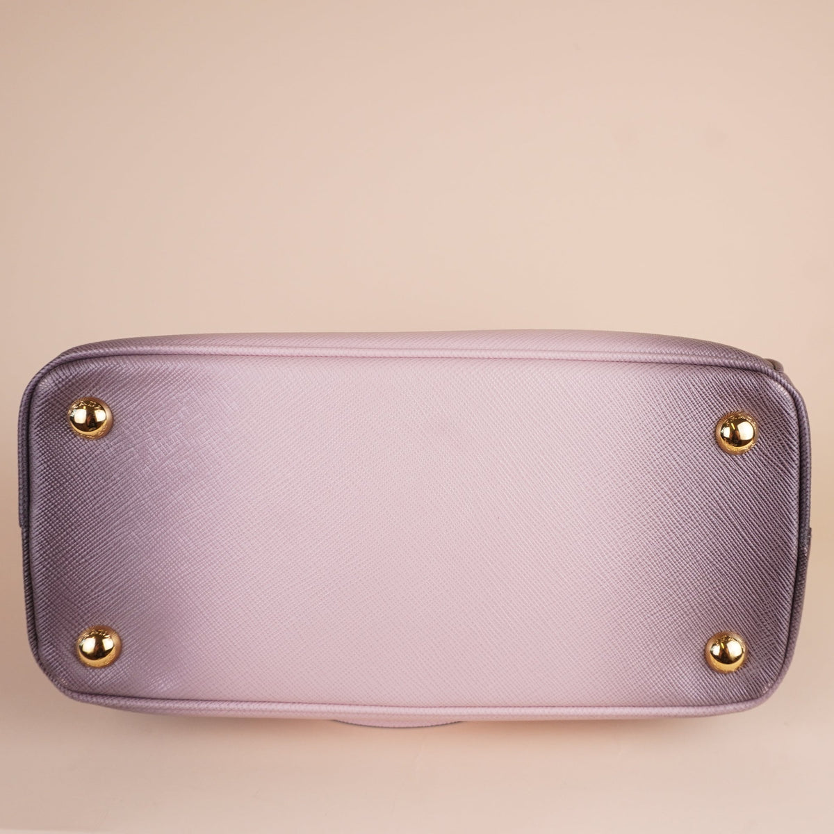 PRE-OWNED Small Saffiano Lux Airbrushed Ombre Galleria Double Zip Shoulder Bag