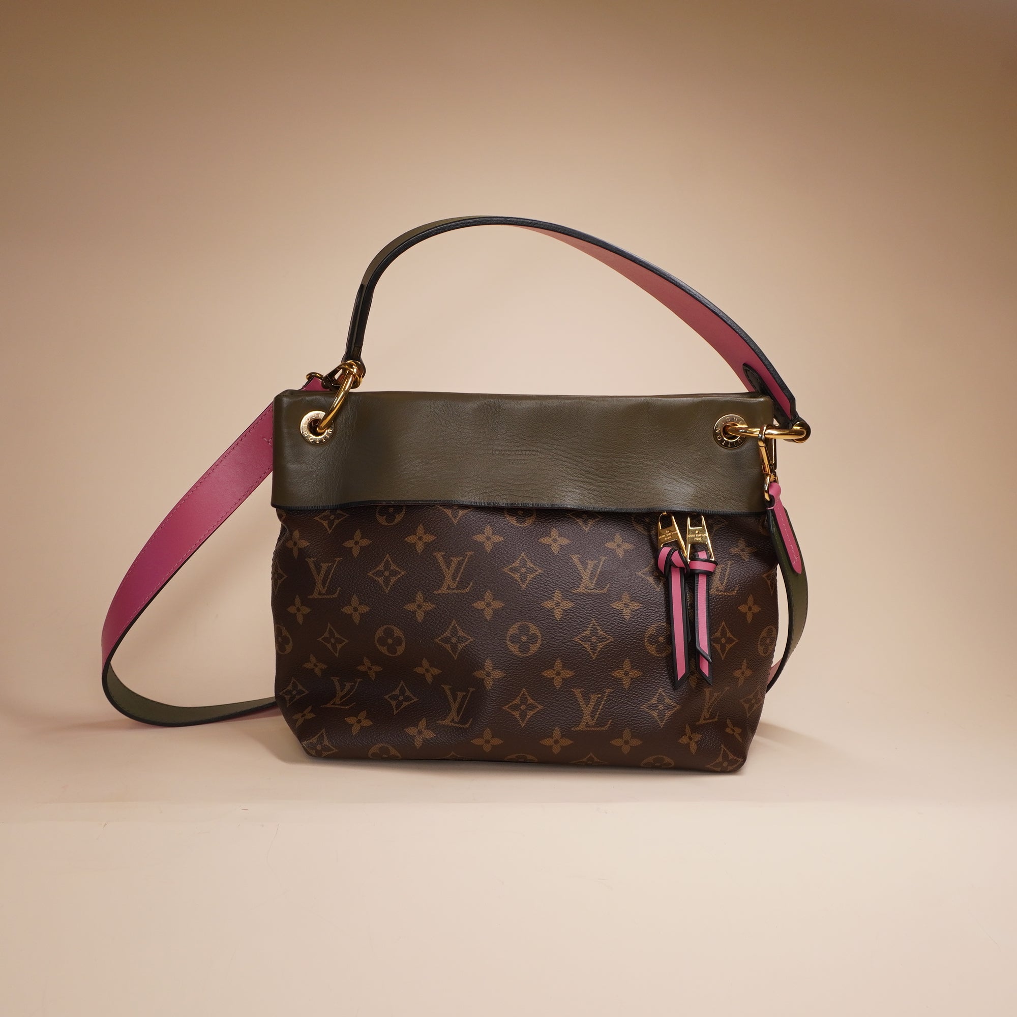 PRE-OWNED LV Monogram Tuileries Besace Kaki Shoulder Bag