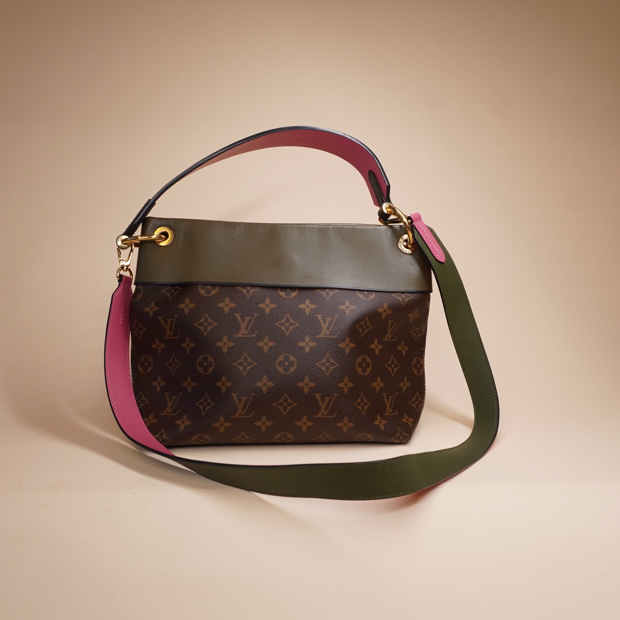 PRE-OWNED LV Monogram Tuileries Besace Kaki Shoulder Bag