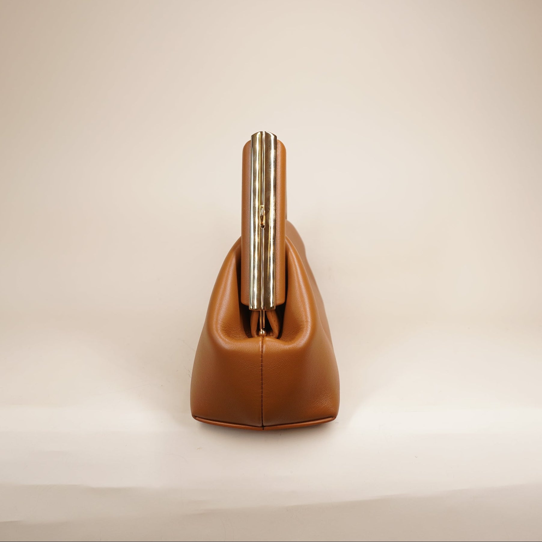  PRE-OWNED FF Shiny Nappa Small Fendi First Caramello Shoulder Bag