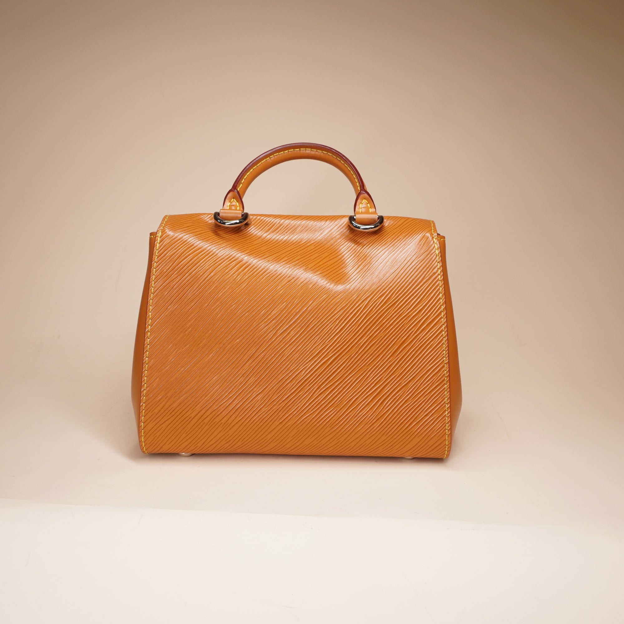 PRE-OWNED LV Epi Cluny Mini Gold Honey Shoulder Bag