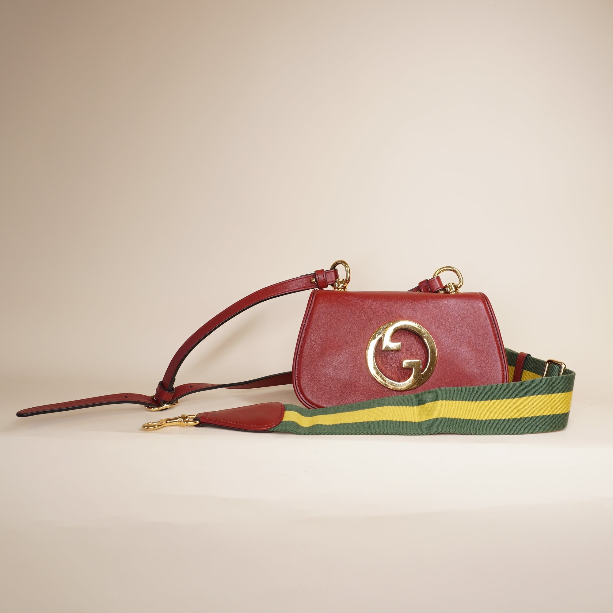 PRE-OWNED Mini Leather Blondie Crossbody Bag