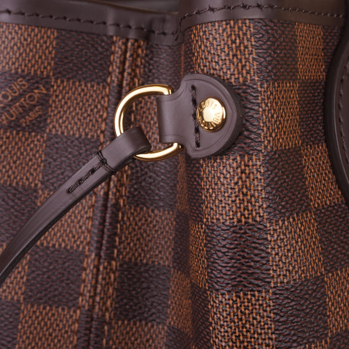 PRE-OWNED LV Damier Ebene Canvas Neverfull PM Shoulder Bag