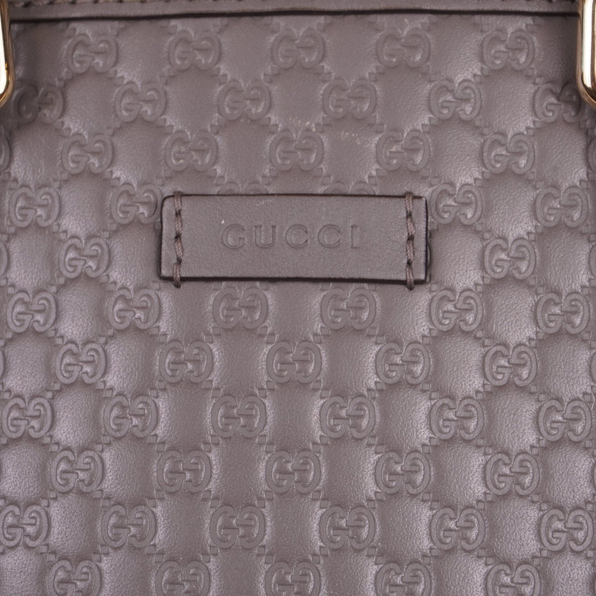 PRE-OWNED Grey Microguccissima Mini Dome Bag Shoulder Bag