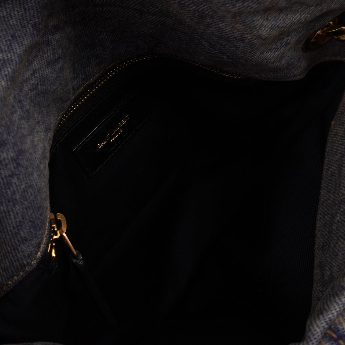 PRE-OWNED Puffer Denim LouLou Shoulder Bag