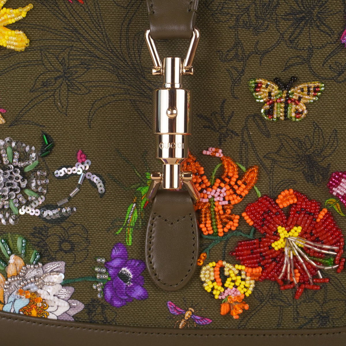 PRE-OWNED GG Flora Jackie 1961 Shoulder Bag