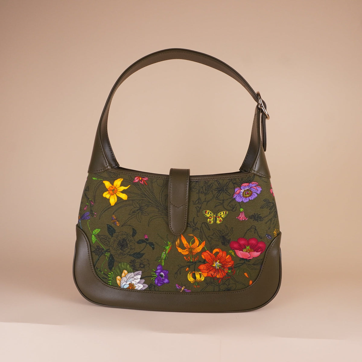 PRE-OWNED GG Flora Jackie 1961 Shoulder Bag