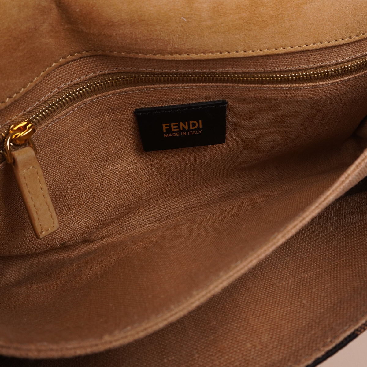 PRE-OWNED FF Small Pequin Claudia Shoulder Bag