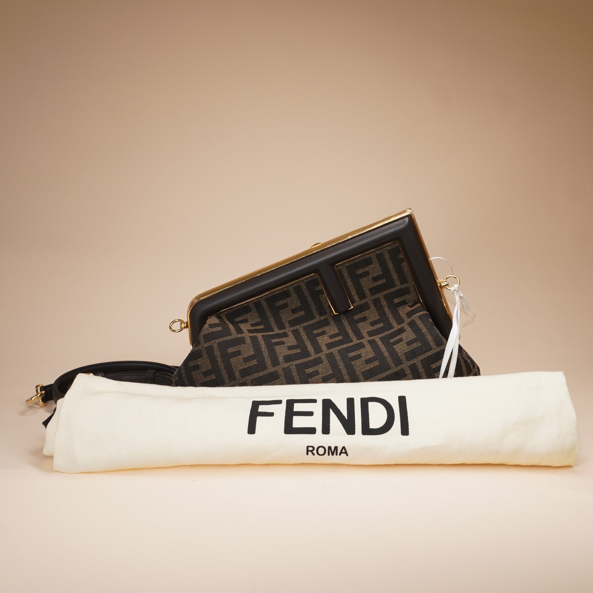 PRE-OWNED FF 2021 Zucca First Small Clutch w/Strap