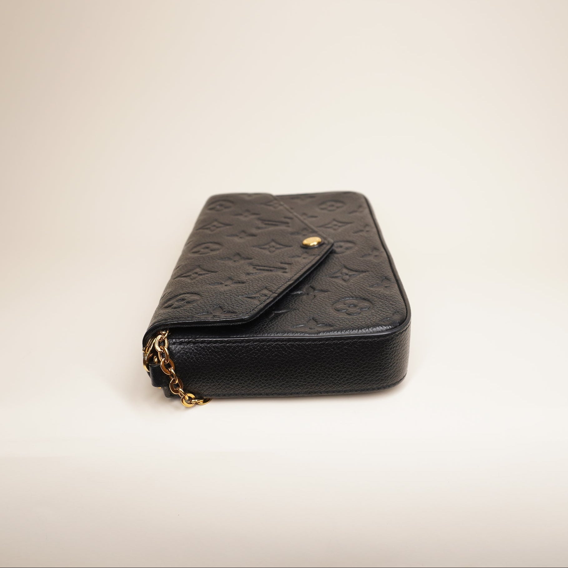 PRE-OWNED LV Félicie Pochette Monogram Empreinte Black Shoulder Bag