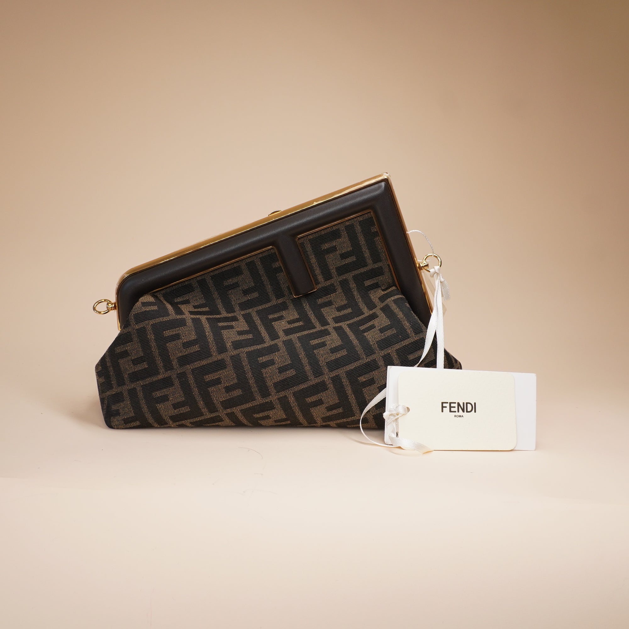 PRE-OWNED FF 2021 Zucca First Small Clutch w/Strap
