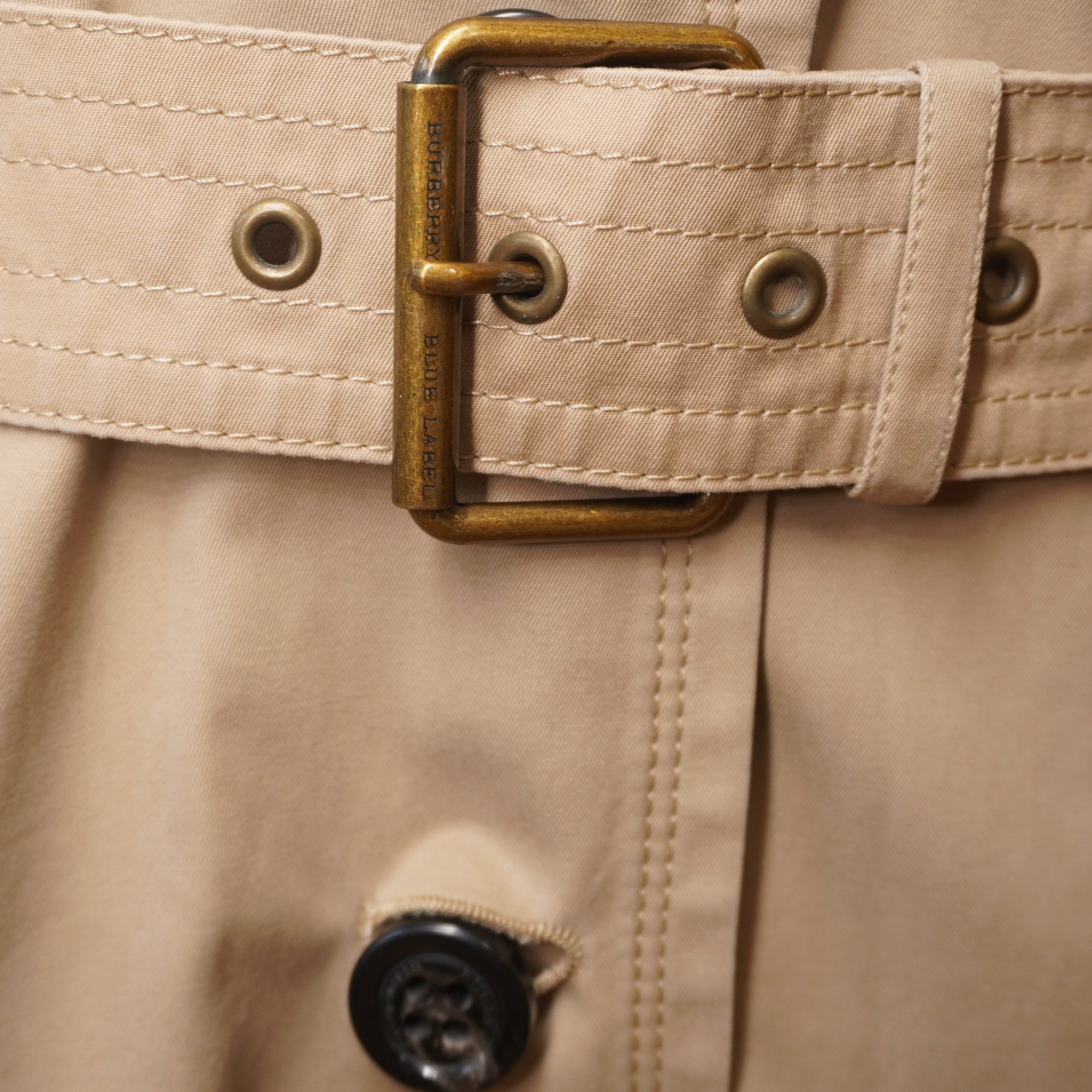 PRE-OWNED BURBERRY Trench Coat Beige Women's S