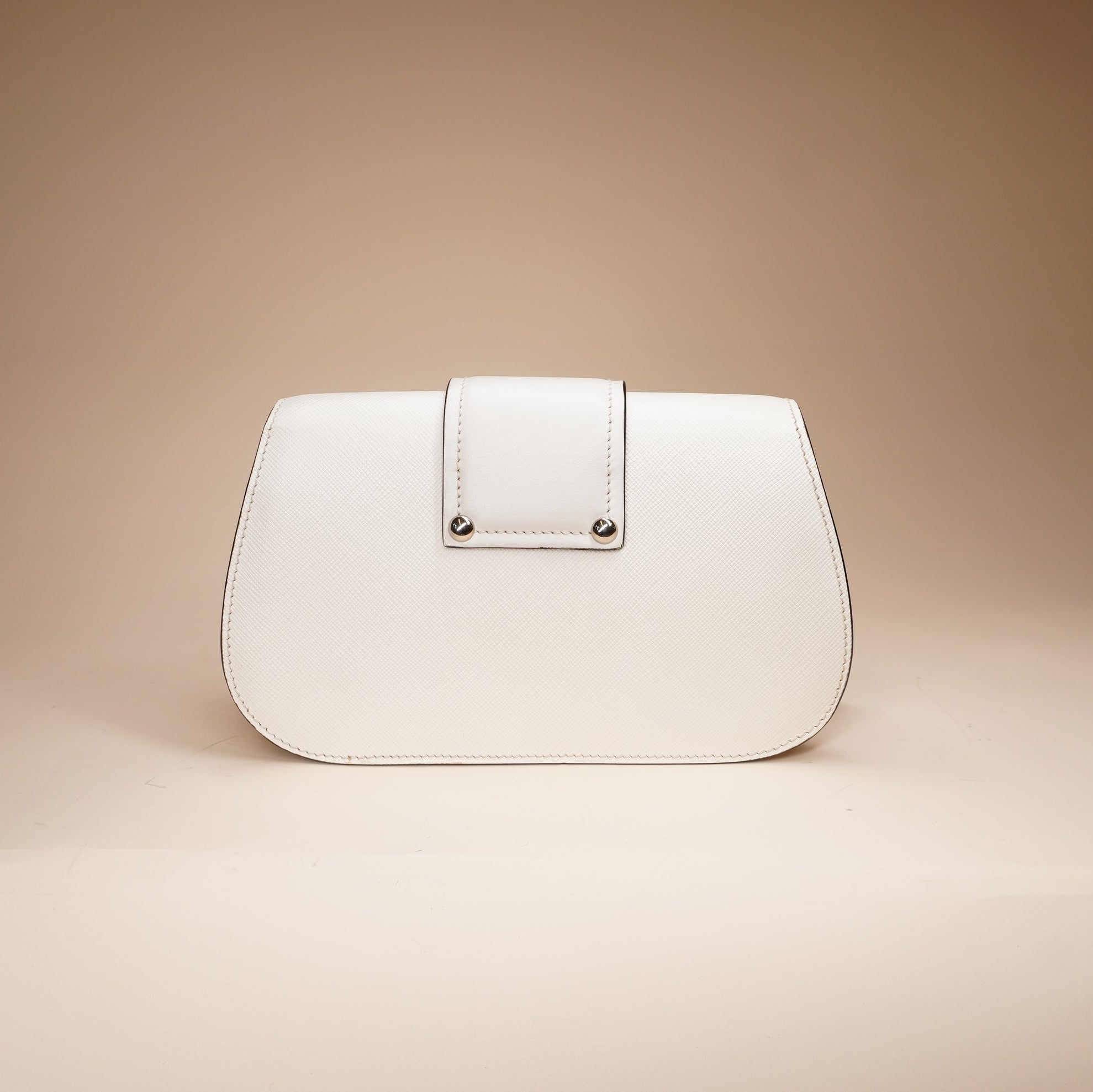 PRE-OWNED White City Calf Sidone Shoulder Bag