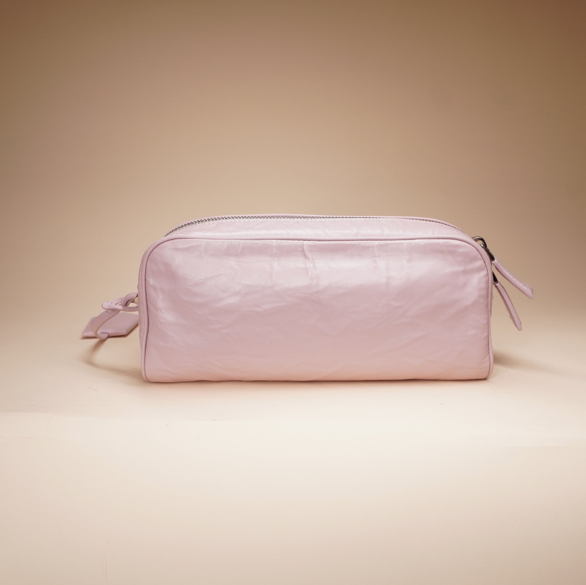 PRE-OWNED Light Pink Nappa Antique Multi-Pocket Shoulder Bag Alabastro