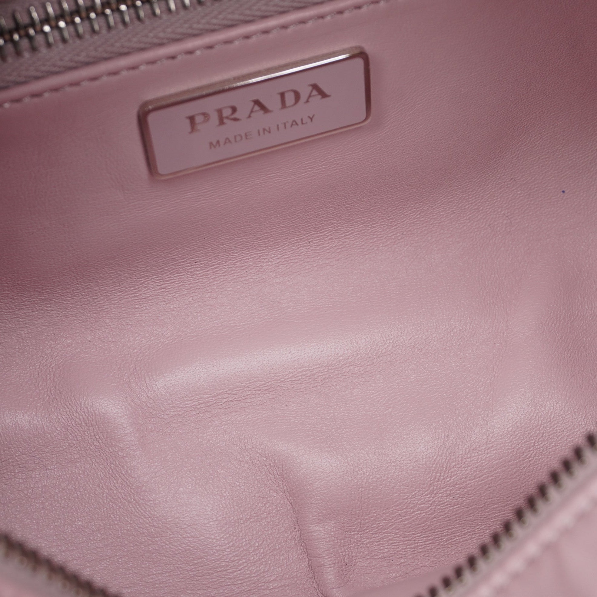 PRE-OWNED Light Pink Nappa Antique Multi-Pocket Shoulder Bag Alabastro