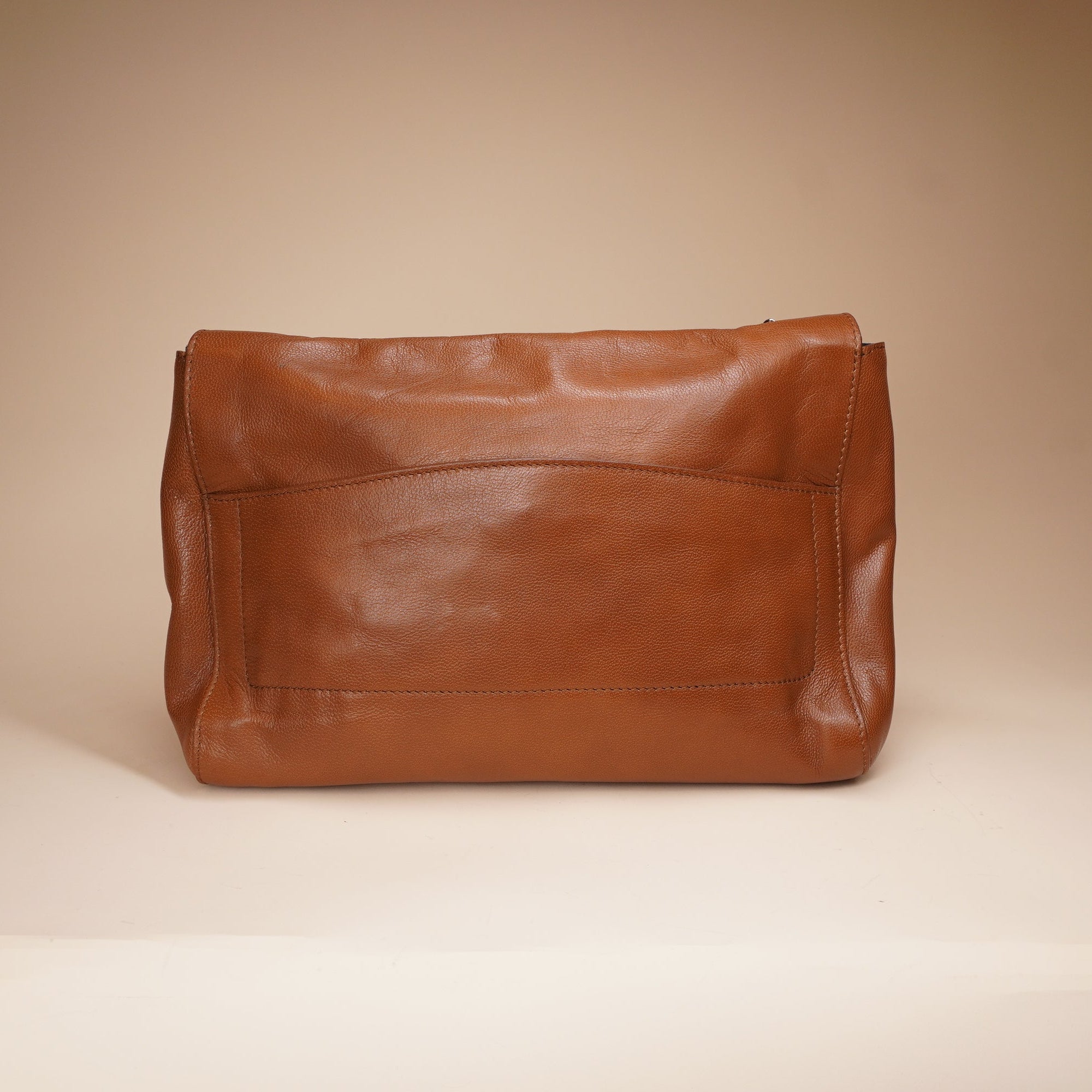 PRE-OWNED Brown Sac Le Sixieme Leather Shoulder Bag