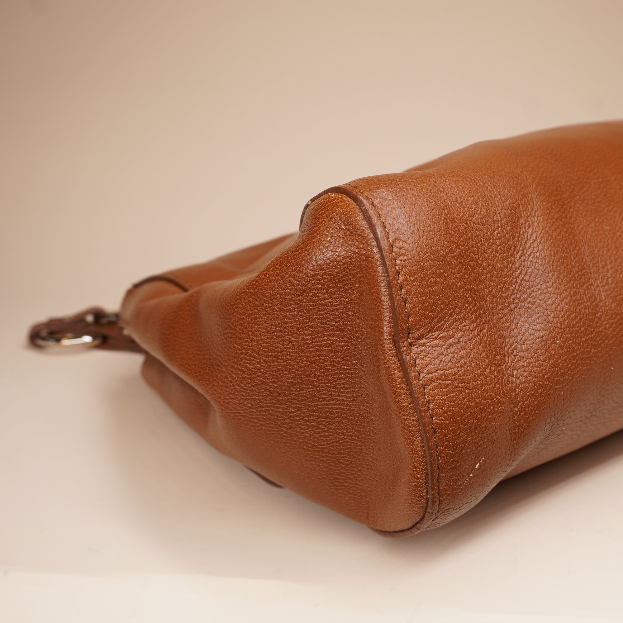 PRE-OWNED Brown Sac Le Sixieme Leather Shoulder Bag