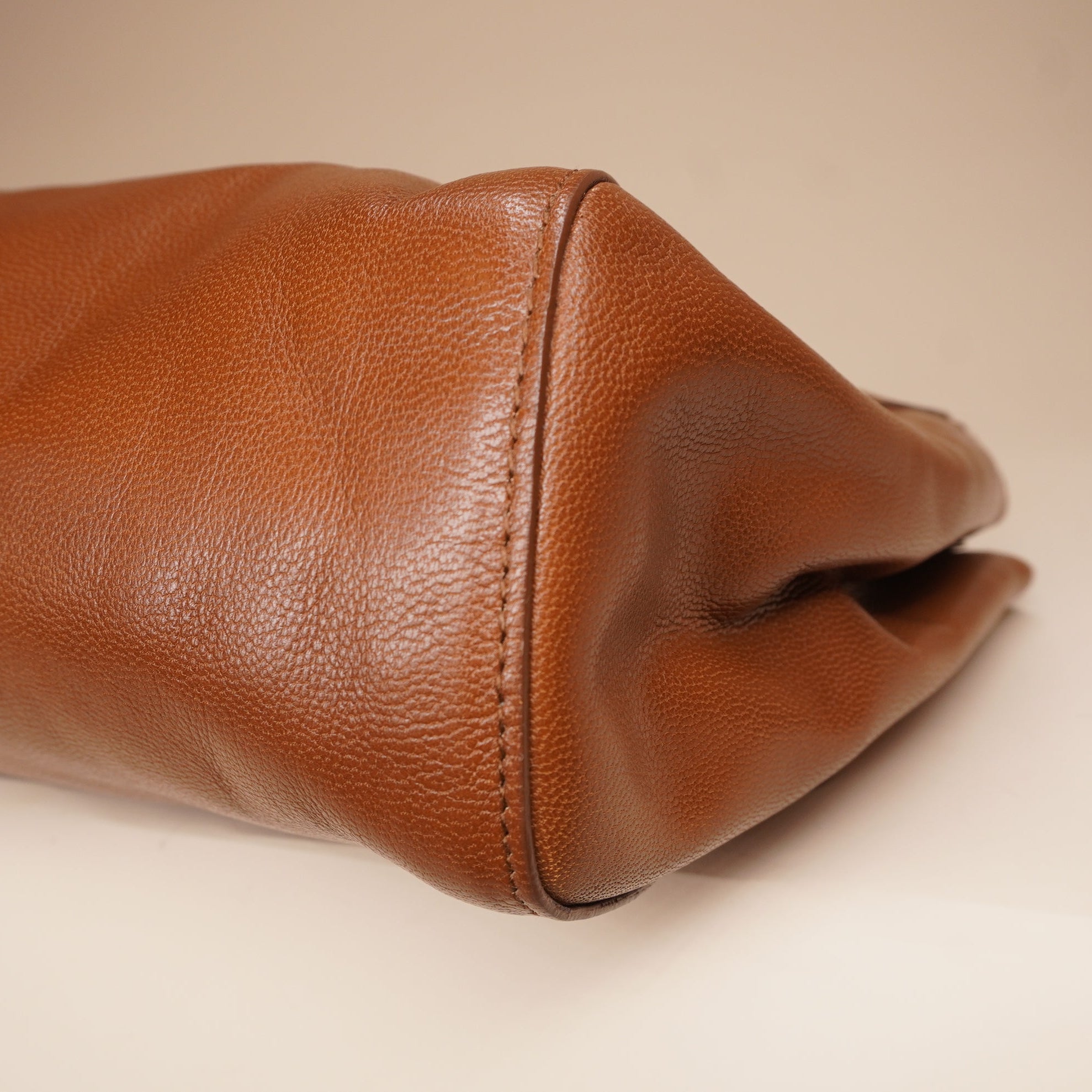 PRE-OWNED Brown Sac Le Sixieme Leather Shoulder Bag