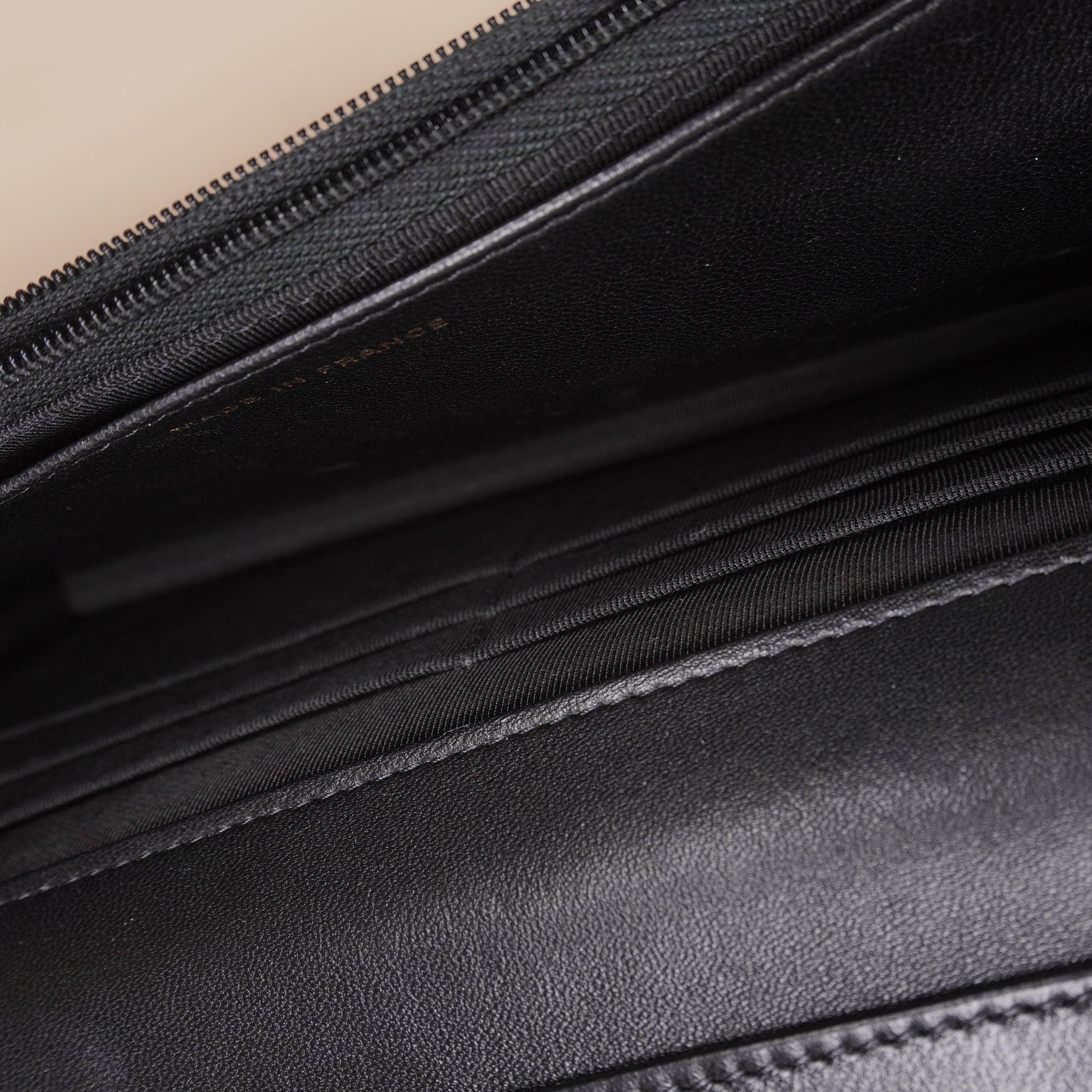 PRE-OWNED CC Black Lambskin Coco Charms Wallet on a Chain Crossbody Bag