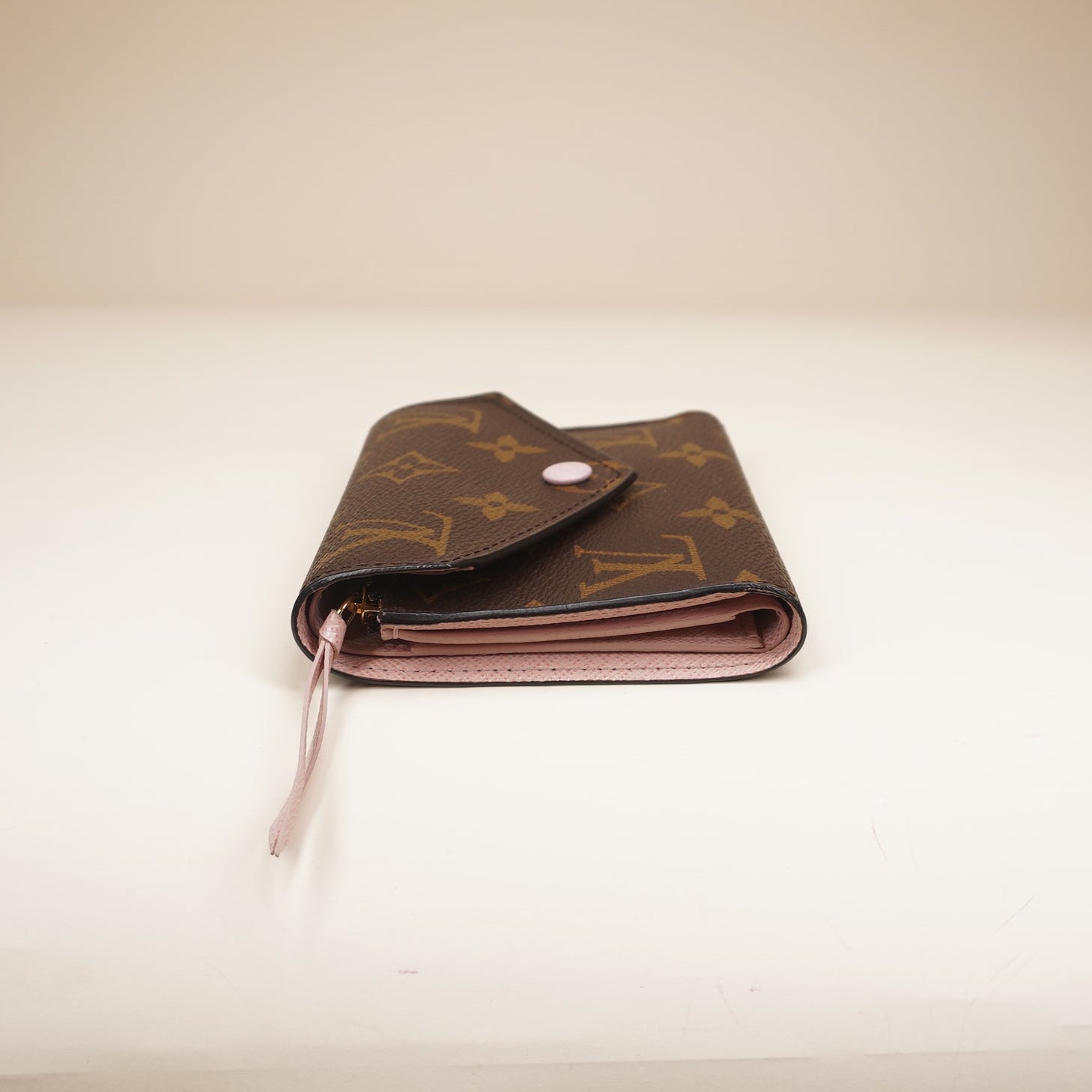 PRE-OWNED Victorine Monogram Rose Ballerine Wallet
