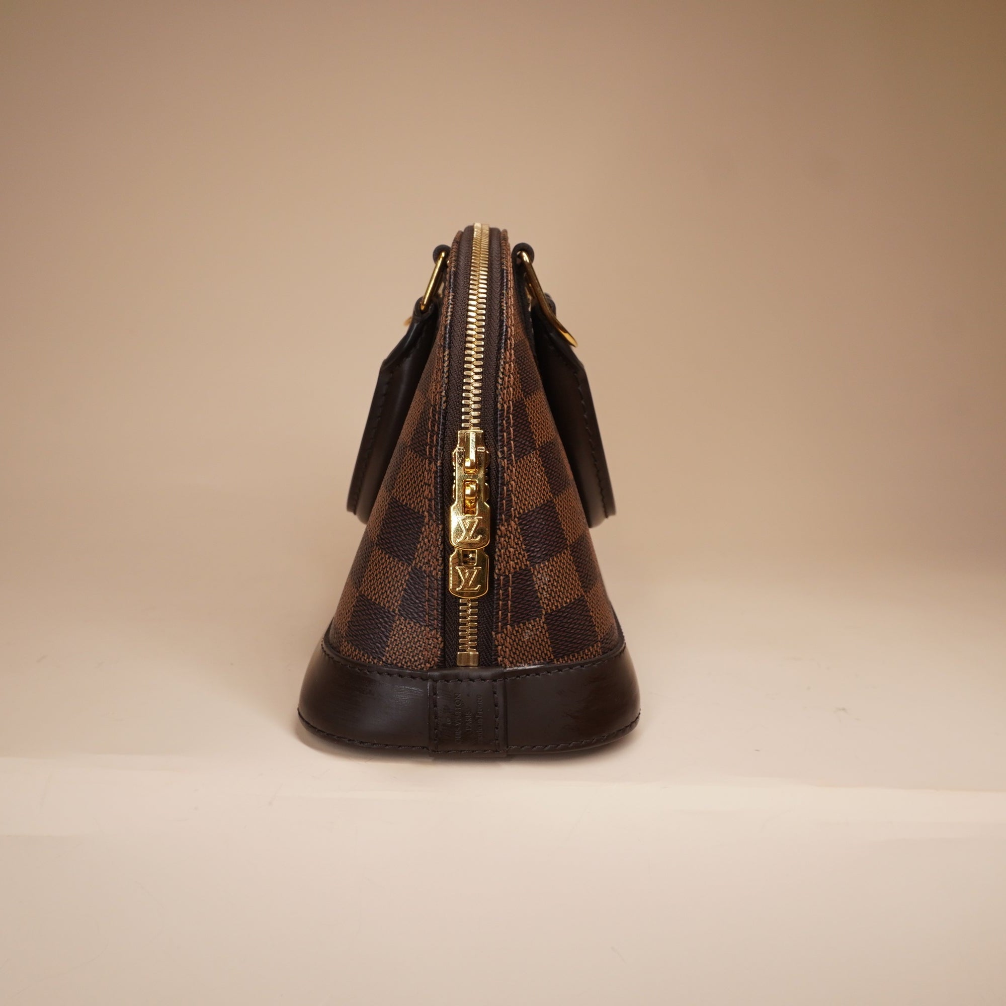 PRE-OWNED LV Damier Ebene Canvas Alma BB Handbag