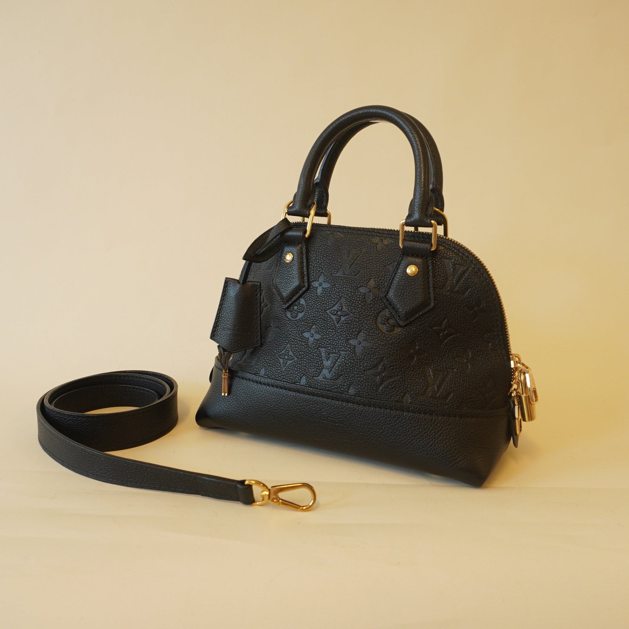 PRE-OWNED Empreinte Neo Alma BB Black Shoulder Bag