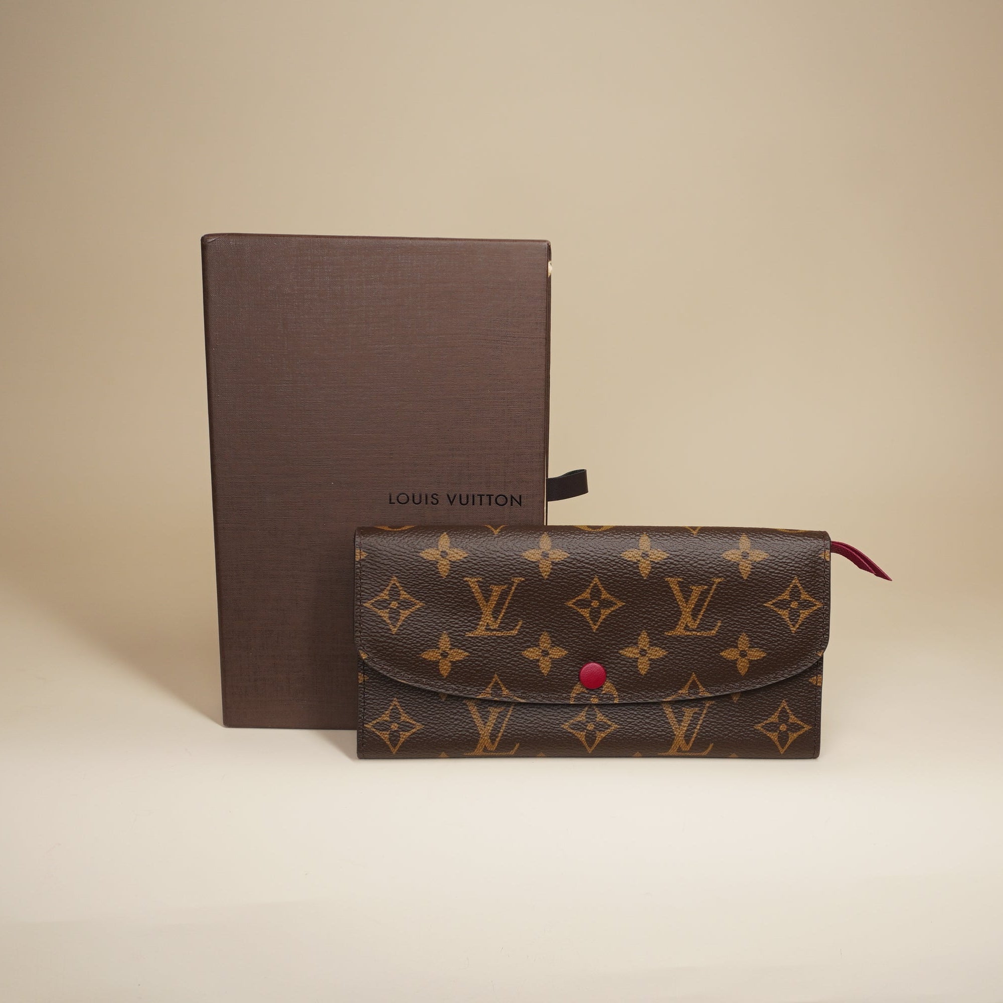 PRE-OWNED Emilie Monogram Canvas Long Wallet