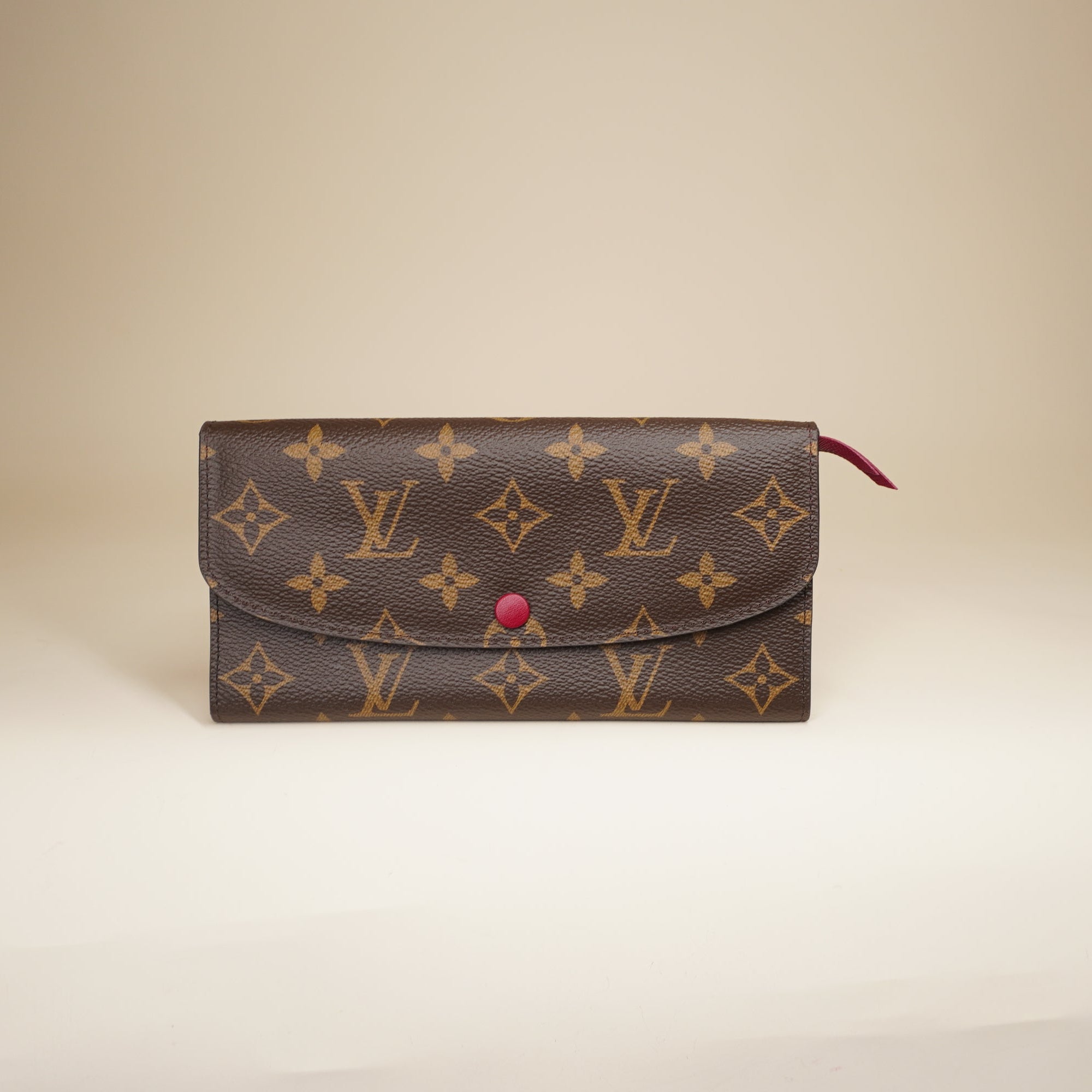 PRE-OWNED Emilie Monogram Canvas Long Wallet