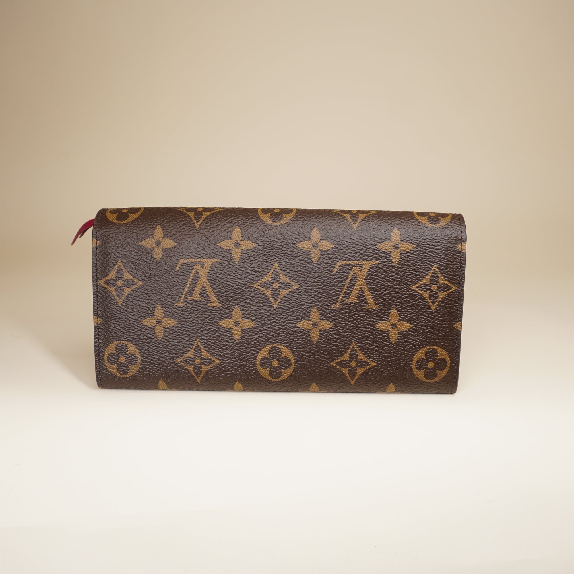 PRE-OWNED Emilie Monogram Canvas Long Wallet