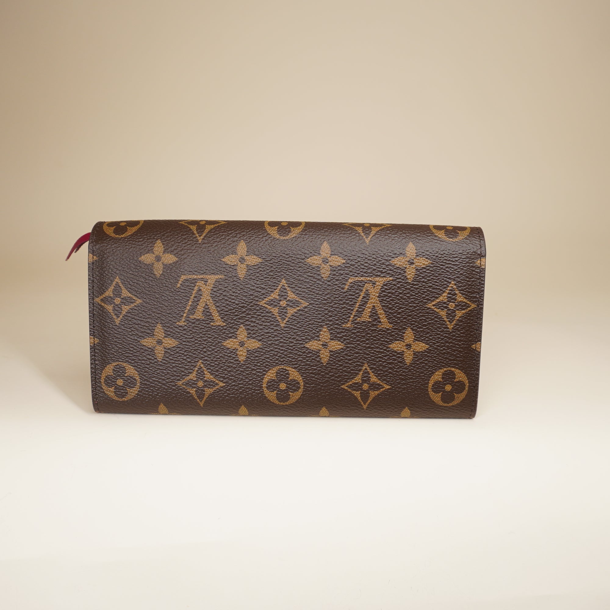 PRE-OWNED LV Monogram Canvas Emilie Wallet