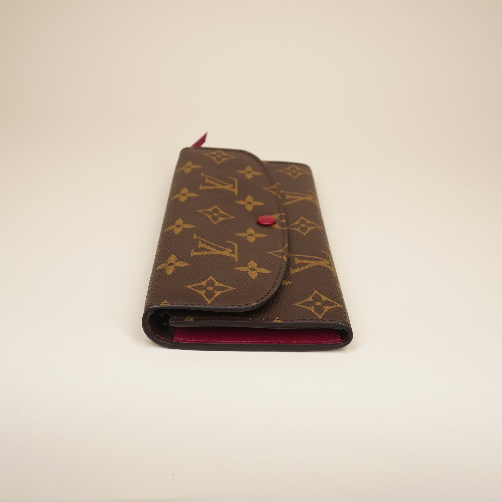 PRE-OWNED LV Monogram Canvas Emilie Wallet