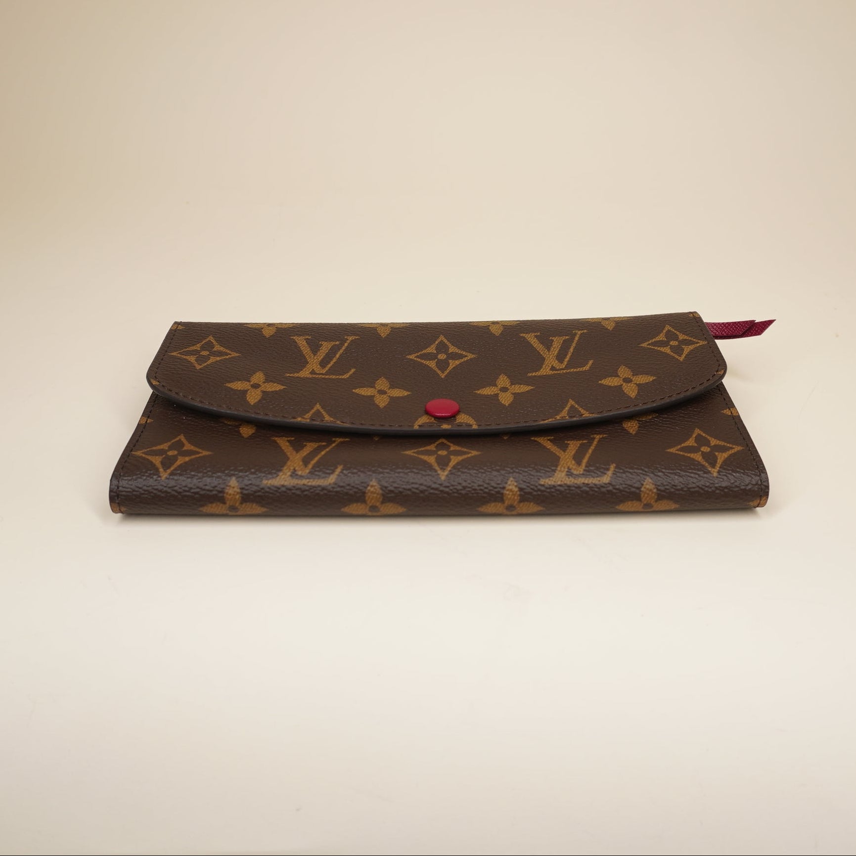 PRE-OWNED Emilie Monogram Canvas Long Wallet