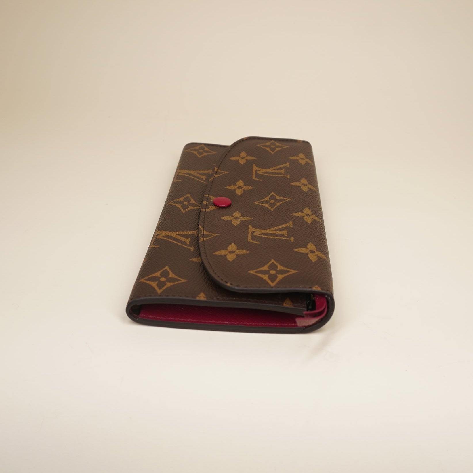 PRE-OWNED Emilie Monogram Canvas Long Wallet