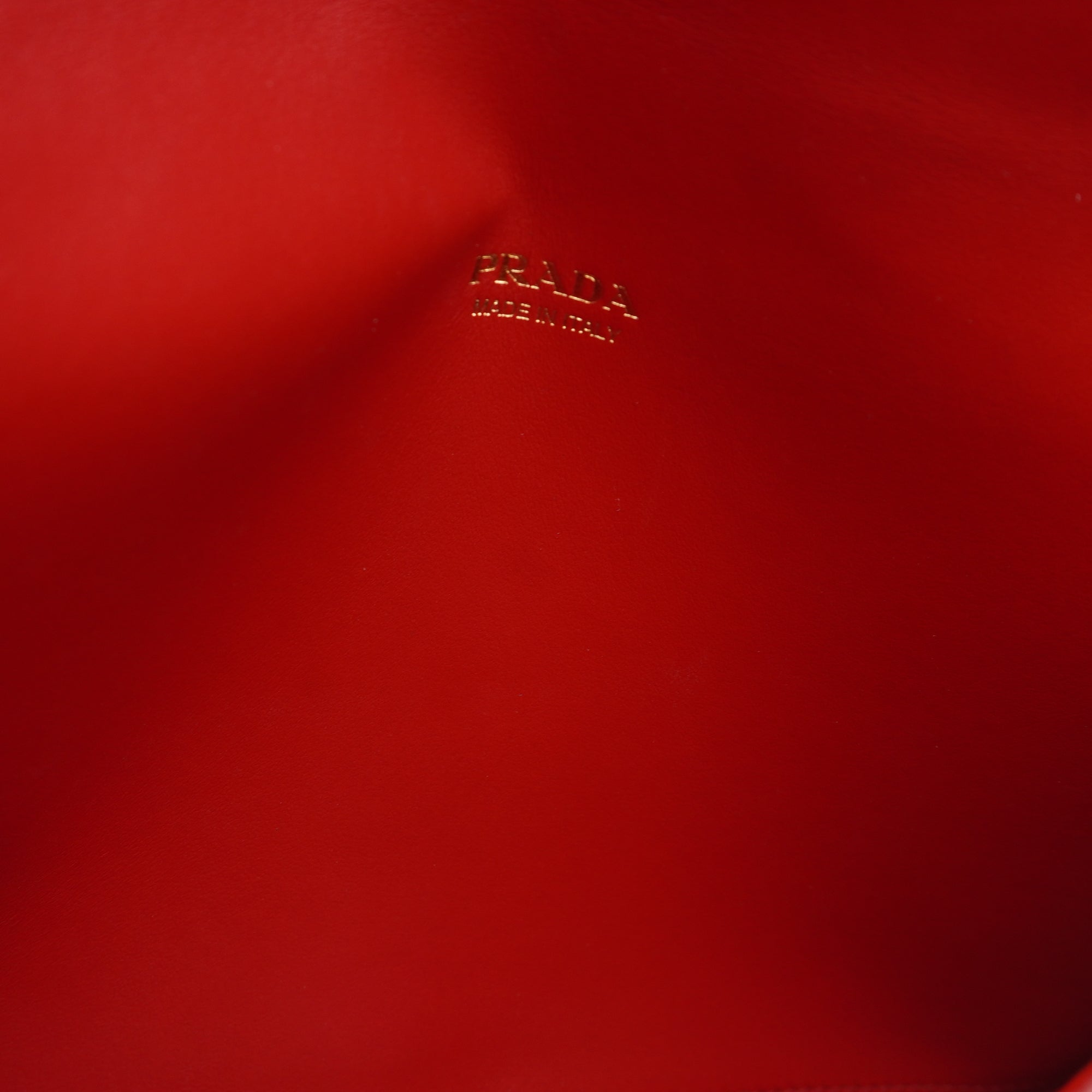 PRE-OWNED Red Saffiano Envelope Clutch