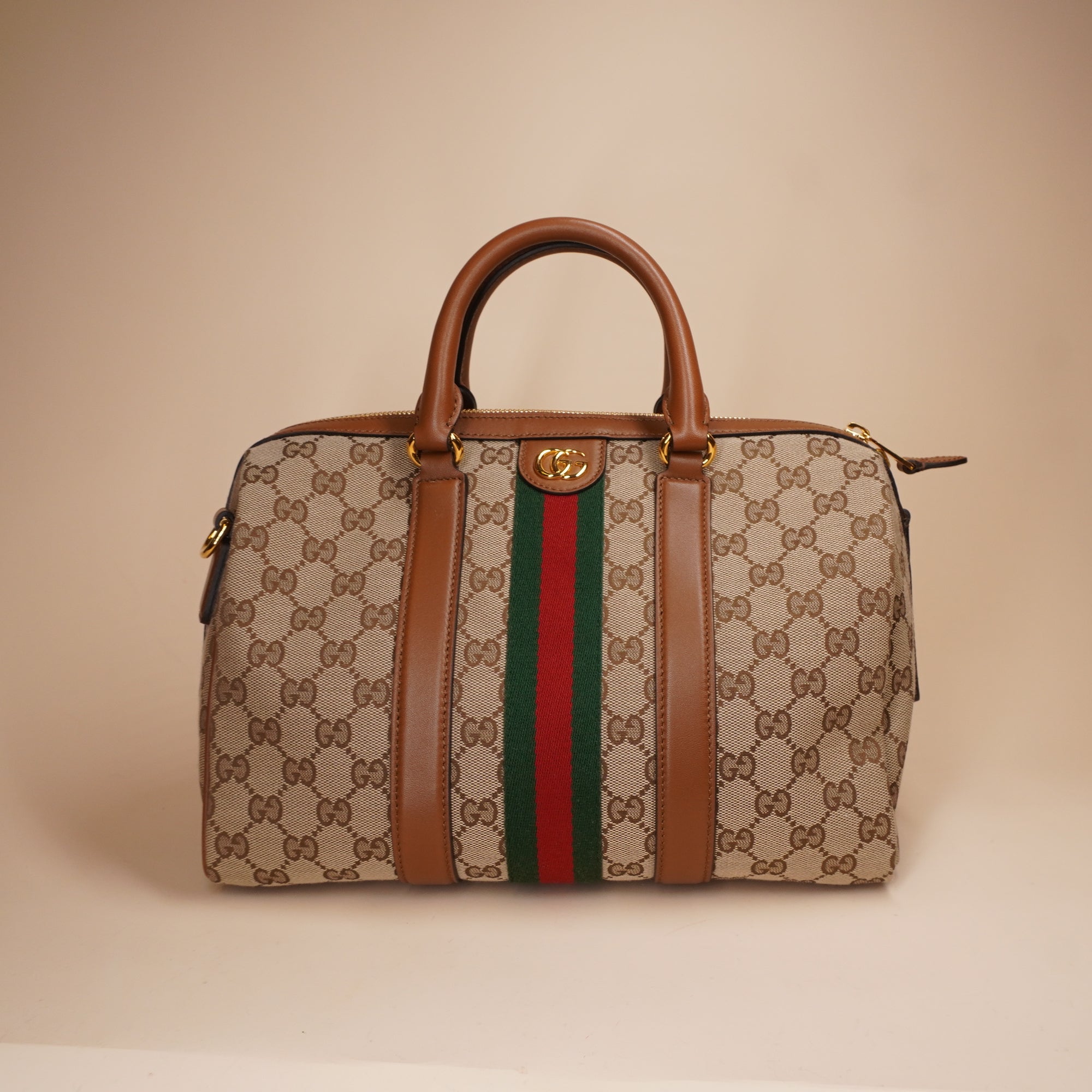 PRE-OWNED GG Ophidia Boston Medium Shoulder Bag