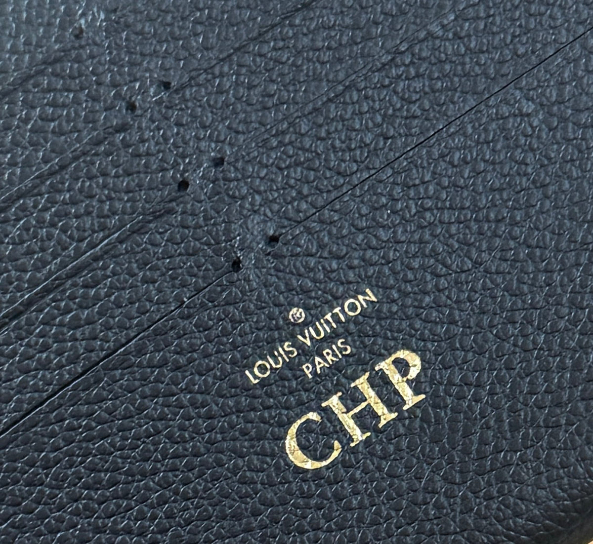 PRE-OWNED LV Monogram Empreinte Leather Felicie Pochette