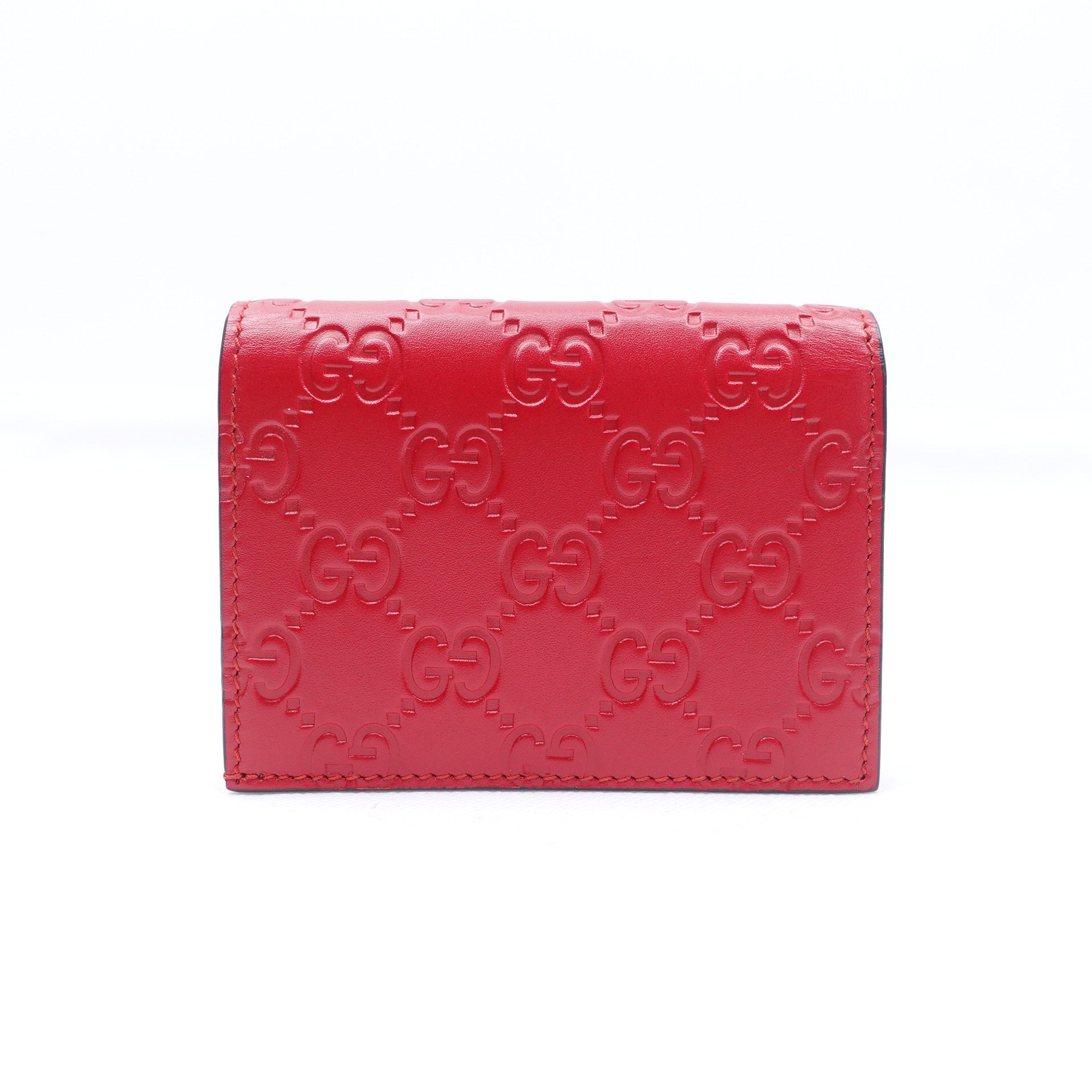 Cartera corta Guccissima GG Red Cherry de segunda mano