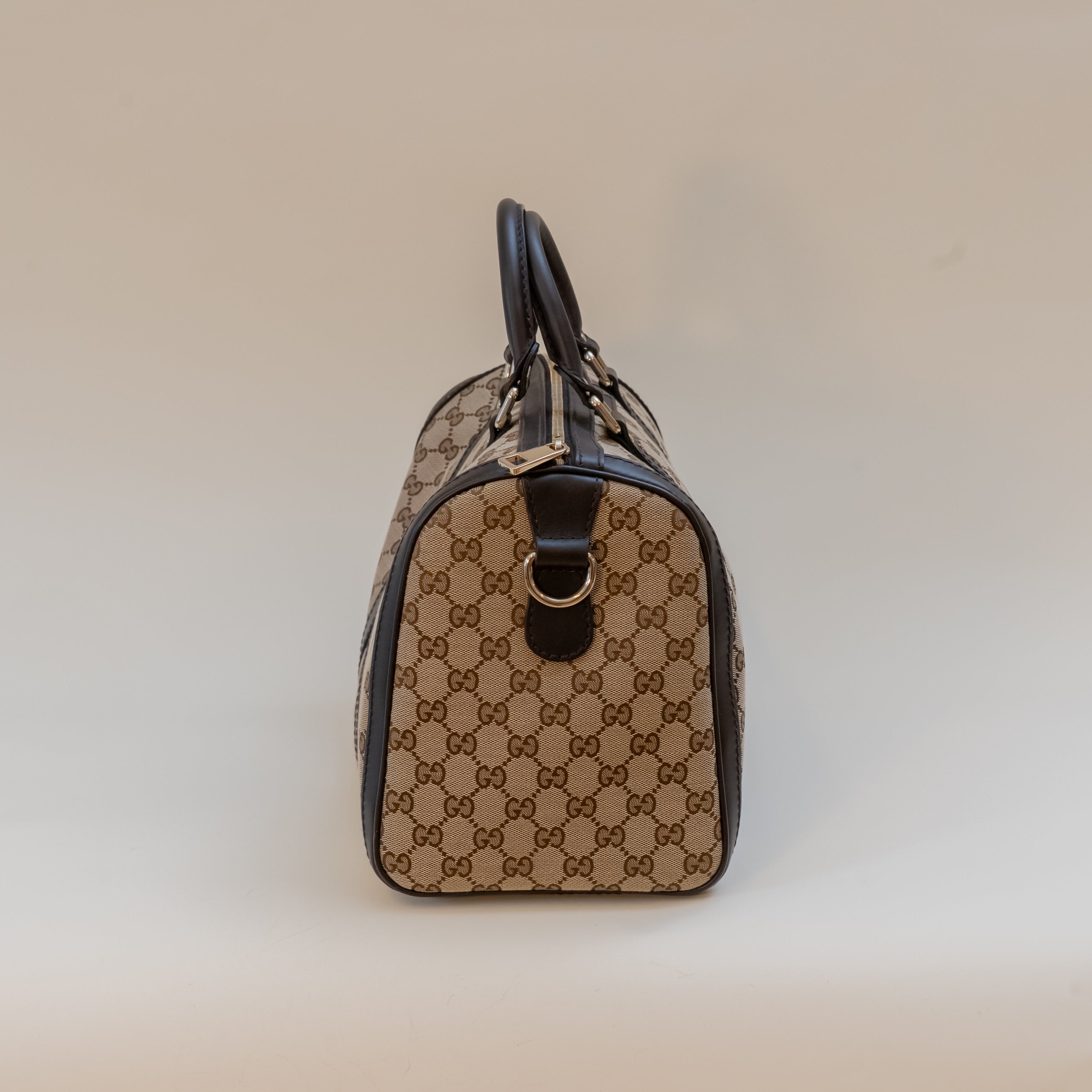 PRE-OWNED GG Supreme Canvas Joy Boston Bag